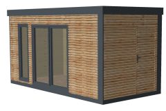 Zahradní chatka 5x2,5m, oplechované rohy